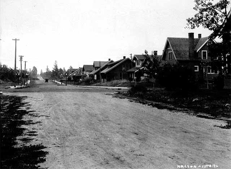 Residential street, Ironton Minnesota, 1923