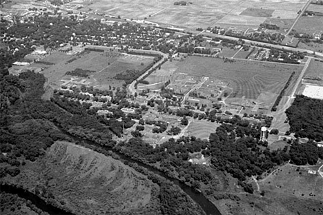Aerial view, Isanti Minnesota 1974