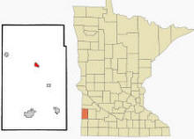 Location of Ivanhoe, Minnesota