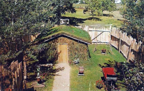 Sod House at Fort Belmont, Jackson Minnesota, 1959