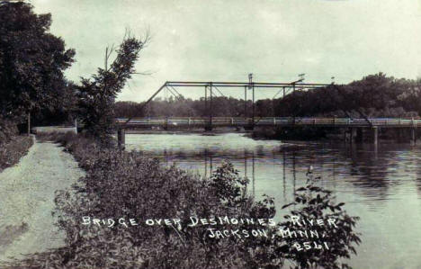 Bridge over the Des Moines River, Jackson Minnesota, 1940's