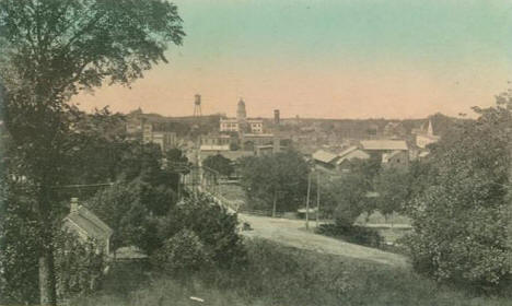 Birdseye View, Jackson Minnesota, 1910's