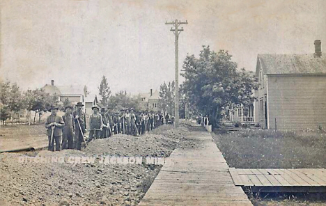 Ditching crew, Jackson Minnesota, 1912