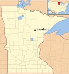 Location of Jacobson Minnesota