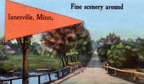Scenery in Janesville Minnesota, 1918
