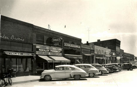 Main Street, Janesville Minnesota, 1950's