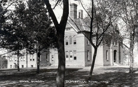 High School, Janesville Minnesota, 1920's