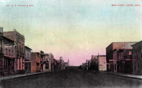 Main Street, Jasper Minnesota, 1912