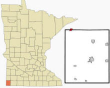 Location of Jasper, Minnesota