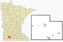 Location of Jeffers, Minnesota