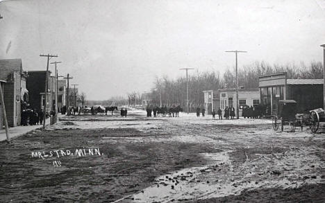 Street scene, Karlstad Minnesota, 1911