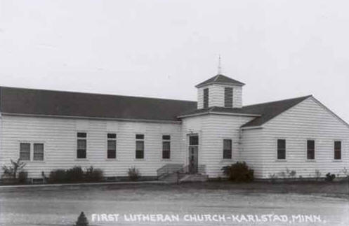 First Lutheran Church, Karlstad Minnesota, 1940's