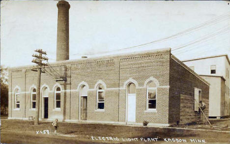 Electric Light Plant, Kasson Minnesota, 1921