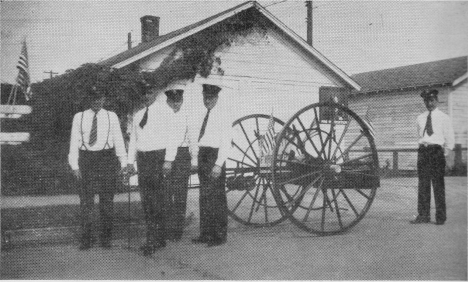 First hose cart bought in 1908 by the Keewatin Minnesota Fire Department