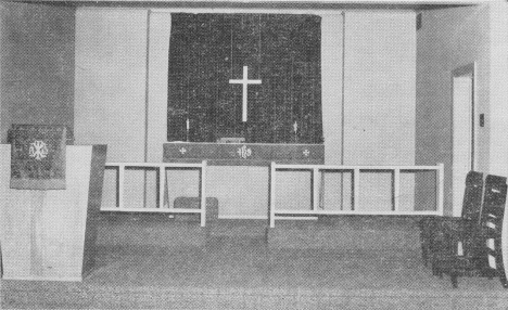 Interior of Calvary Lutheran Church, Keewatin Minnesota, 1950's