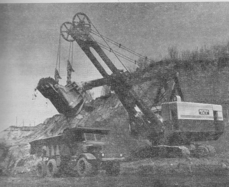 190B Bucyrus Shovel loading 34 Ton Euclid Truck