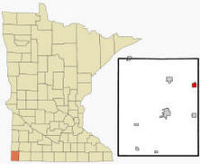 Location of Kenneth, Minnesota