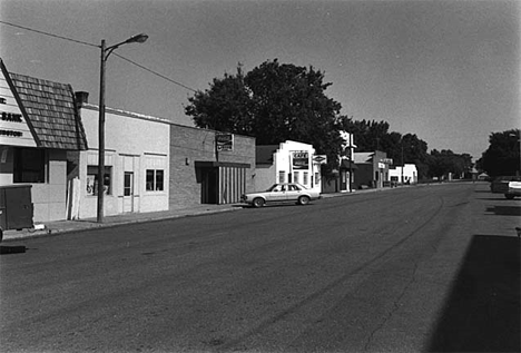 West side of Central Avenue looking north, Kensington Minnesota, 1983