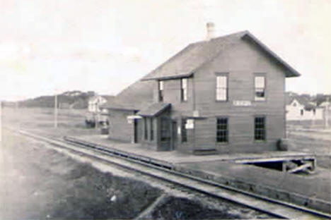 Railroad Depot, Kent Minnesota, 1910's?