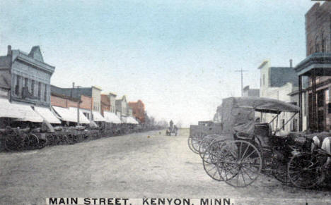 Main Street, Kenyon Minnesota, 1907