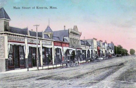 Main Street, Kenyon Minnesota, 1911