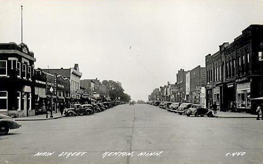 Main Street, Kenyon Minnesota, 1940's
