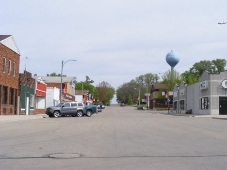 Street scene, Kiester Minnesota, 2014