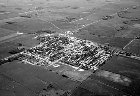 Aerial view, Kiester Minnesota, 1972