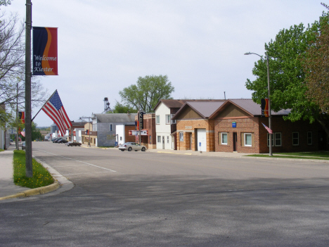 Street scene, Kiester Minnesota, 2014