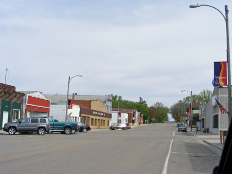 Street scene, Kiester Minnesota. 2014
