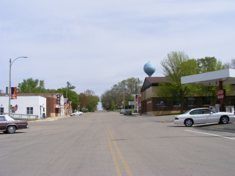 Street scene, Kiester Minnesota, 2014