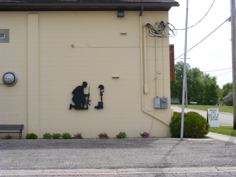 Metal Sculpture, American Legion, Kiester Minnesota