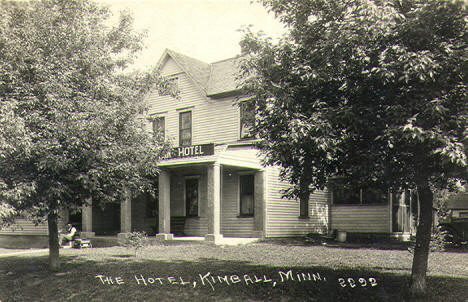 The Hotel, Kimball Minnesota, 1920's