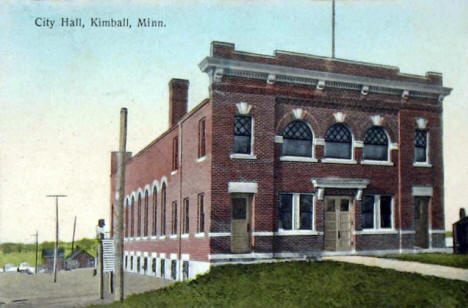 City Hall, Kimball Minnesota, 1910