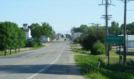 Entering Kimball Minnesota on Highway 15, 2009