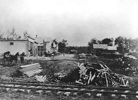 Main Street in Kimball Minnesota, 1888