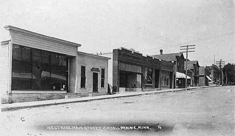 West side of Main Street, Kimball Minnesota, 1917