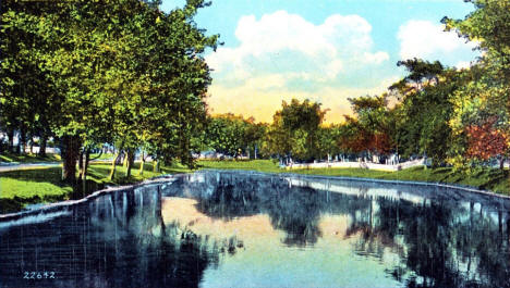 Park scene, La Crescent Minnesota, 1950's