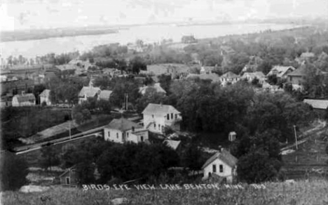 Birds eye view of Lake Benton Minnesota, 1920's?