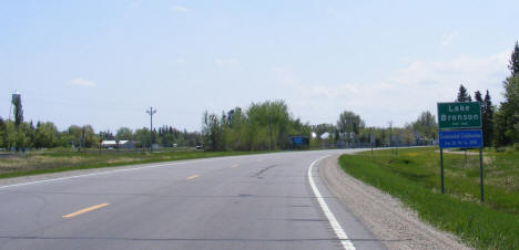 Entering Lake Bronson on US Highway 75, 2008