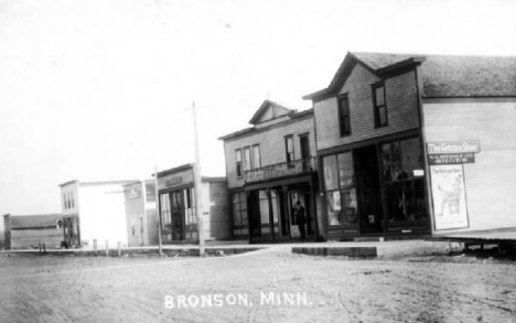 Street scene, Lake Bronson Minnesota, 1900