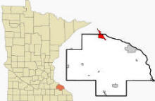 Location of Lake City, Minnesota