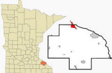 Location of Lake City, Minnesota