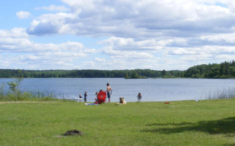 Beach at Lake George Community Park, Lake George Minnesota, 2009