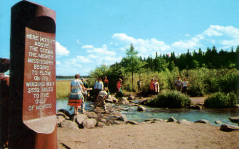 Headwaters of the Mississippi River, Itasca State Park, Minnesota, 1954