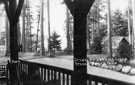 Scene at Douglas Lodge, Itasca State Park, 1920's