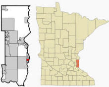 Location of Lake St. Croix Beach, Minnesota