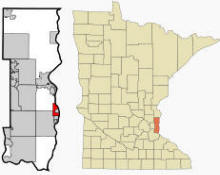 Location of Lakeland, Minnesota