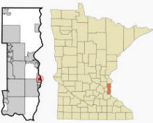 Location of Lakeland Shores, Minnesota