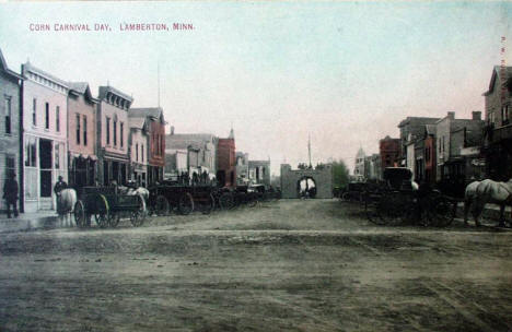 Corn Carnival Day, Lamberton Minnesota, 1900's